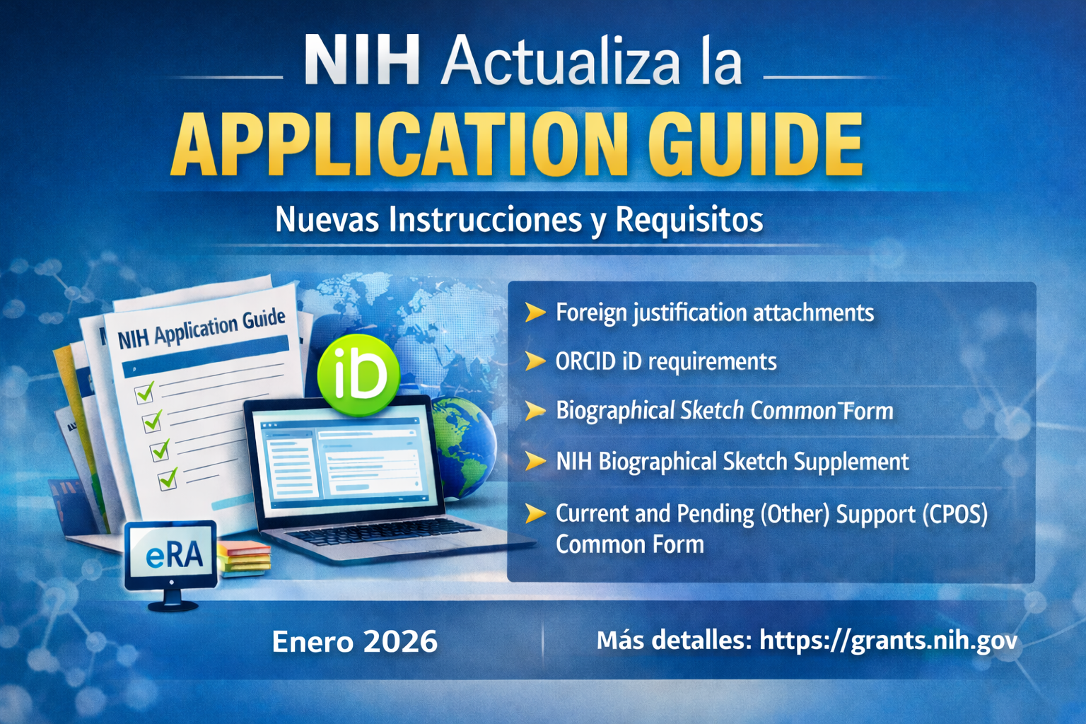 En este momento estás viendo NIH actualiza la Guía para aplicar a grants: ajustes clave que impactan directamente en la gestión de solicitudes