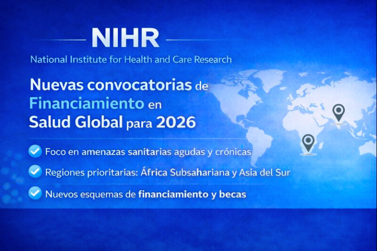 Lee más sobre el artículo NIHR anuncia llamadas de financiamiento en salud global para 2026 y redefine prioridades estratégicas